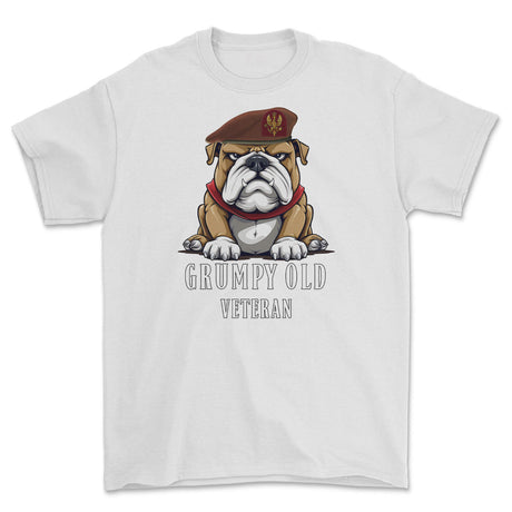Grumpy Old Kings Royal Hussars Veteran Printed T-Shirt - White