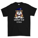 Grumpy Old 17th/21st Lancer Veteran Printed T-Shirt - Black