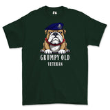 Grumpy Old 17th/21st Lancer Veteran Printed T-Shirt - Green
