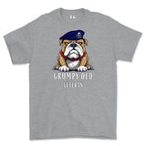 Grumpy Old 17th/21st Lancer Veteran Printed T-Shirt - Sports Grey