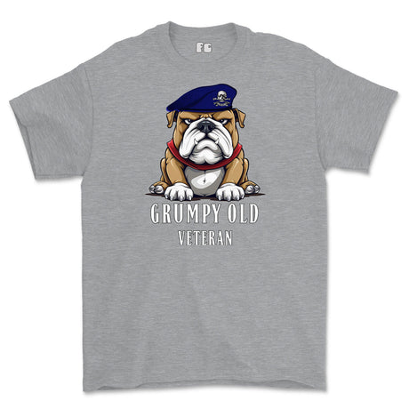 Grumpy Old 17th/21st Lancer Veteran Printed T-Shirt - Sports Grey