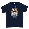 Grumpy Old 17th/21st Lancer Veteran Printed T-Shirt - Navy Blue