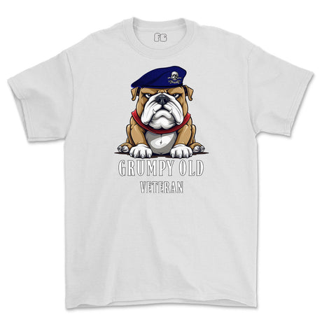 Grumpy Old 17th/21st Lancer Veteran Printed T-Shirt - White