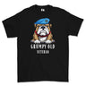 Grumpy Old Army Air Corps Veteran Printed T-Shirt - Black