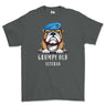 Grumpy Old Army Air Corps Veteran Printed T-Shirt - Charcoal