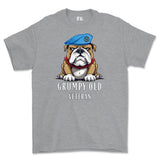 Grumpy Old Army Air Corps Veteran Printed T-Shirt - Sports Grey