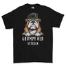 Grumpy Old Queens Royal Hussars Veteran Printed T-Shirt - Black