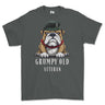 Grumpy Old Queens Royal Hussars Veteran Printed T-Shirt - Charcoal