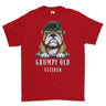 Grumpy Old Queens Royal Hussars Veteran Printed T-Shirt - Red