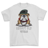 Grumpy Old Queens Royal Hussars Veteran Printed T-Shirt - White