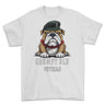 Grumpy Old Queens Royal Hussars Veteran Printed T-Shirt - White
