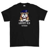Grumpy Old Royal Armoured Corps Veteran Printed T-Shirt - Black