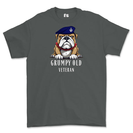 Grumpy Old Royal Armoured Corps Veteran Printed T-Shirt - Charcoal