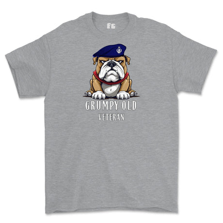 Grumpy Old Royal Armoured Corps Veteran Printed T-Shirt - Sports Grey