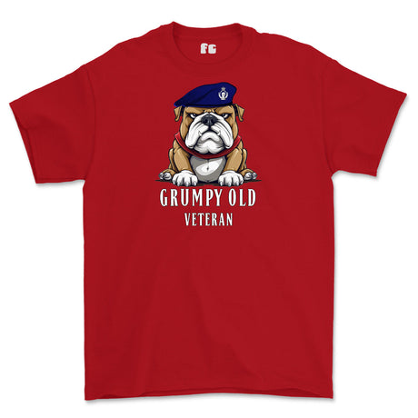 Grumpy Old Royal Armoured Corps Veteran Printed T-Shirt - Red