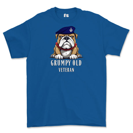 Grumpy Old Royal Armoured Corps Veteran Printed T-Shirt - Royal Blue
