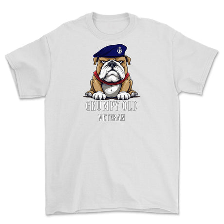Grumpy Old Royal Armoured Corps Veteran Printed T-Shirt - White