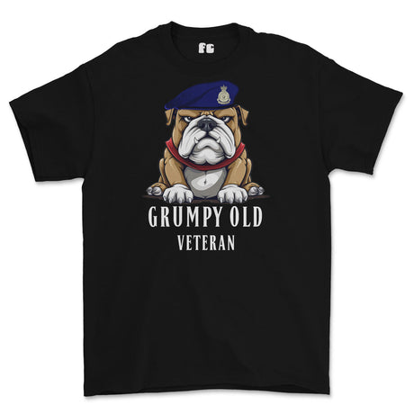 Grumpy Old Army Catering Corps ACC Veteran Printed T-Shirt - Black