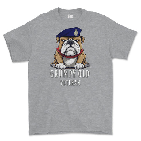 Grumpy Old Army Catering Corps ACC Veteran Printed T-Shirt - Sports Grey