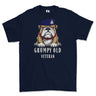 Grumpy Old Army Catering Corps ACC Veteran Printed T-Shirt - Navy Blue