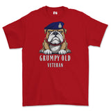 Grumpy Old Army Catering Corps ACC Veteran Printed T-Shirt - Red