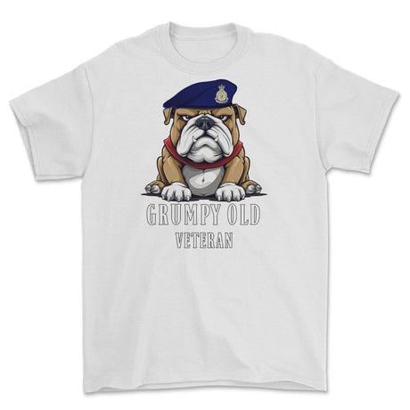 Grumpy Old Army Catering Corps ACC Veteran Printed T-Shirt - White