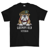 Grumpy Green Howards Veteran Printed T-Shirt - Black