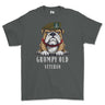 Grumpy Green Howards Veteran Printed T-Shirt - Charcoal