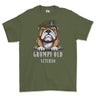 Grumpy Green Howards Veteran Printed T-Shirt - Olive Green