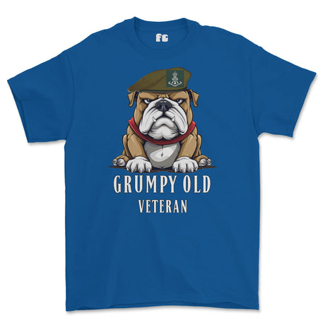 Grumpy Green Howards Veteran Printed T-Shirt - Royal Blue