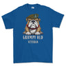 Grumpy Green Howards Veteran Printed T-Shirt - Royal Blue