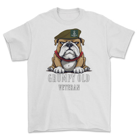 Grumpy Green Howards Veteran Printed T-Shirt - White