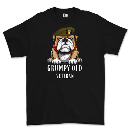Grumpy Old Grenadier Guards Veteran Printed T-Shirt - Black