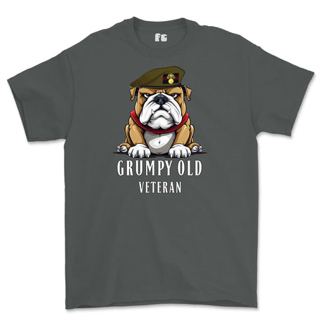 Grumpy Old Grenadier Guards Veteran Printed T-Shirt - Charcoal