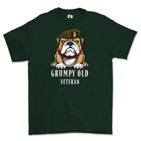 Grumpy Old Grenadier Guards Veteran Printed T-Shirt - Forest Green