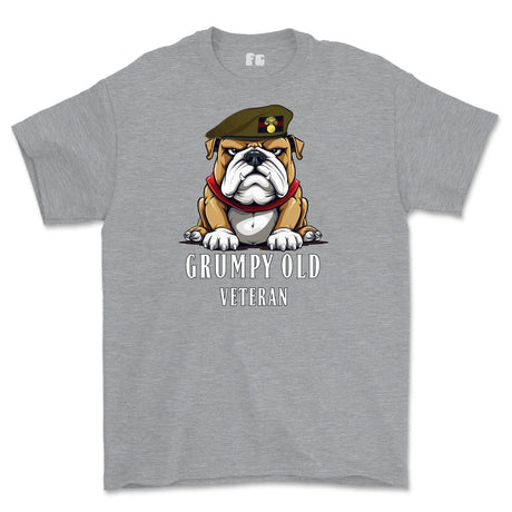 Grumpy Old Grenadier Guards Veteran Printed T-Shirt - Sports Grey
