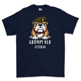 Grumpy Old Grenadier Guards Veteran Printed T-Shirt - Navy Blue