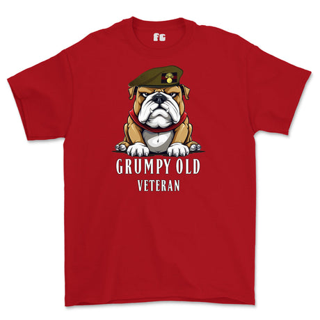 Grumpy Old Grenadier Guards Veteran Printed T-Shirt - Red