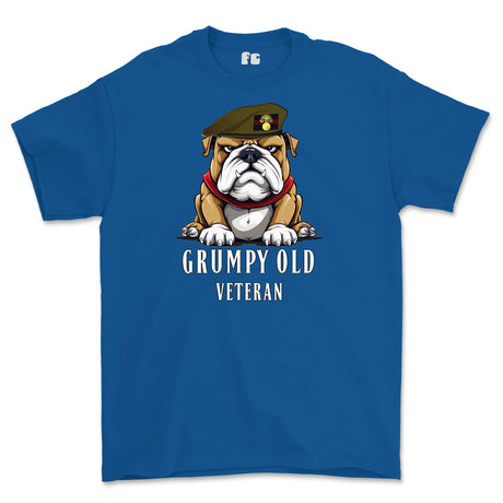 Grumpy Old Grenadier Guards Veteran Printed T-Shirt - Royal Blue
