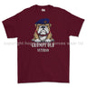 Grumpy Old Blues And Royals Veteran Printed T-Shirt - Maroon
