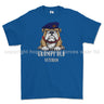 Grumpy Old Blues And Royals Veteran Printed T-Shirt - Royal Blue