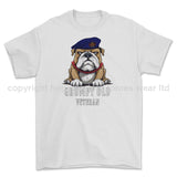 Grumpy Old Blues And Royals Veteran Printed T-Shirt - White