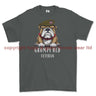 Grumpy Old British Veteran Printed T-Shirt - Charcoal