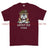 Grumpy Old British Veteran Printed T-Shirt - Maroon