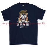 Grumpy Old British Veteran Printed T-Shirt - Navy Blue