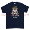 Grumpy Old British Veteran Printed T-Shirt - Navy Blue