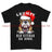 Grumpy Old British Veteran Christmas Printed T-Shirt - Black