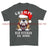 Grumpy Old British Veteran Christmas Printed T-Shirt - Charcoal