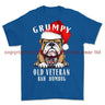 Grumpy Old British Veteran Christmas Printed T-Shirt - Royal Blue