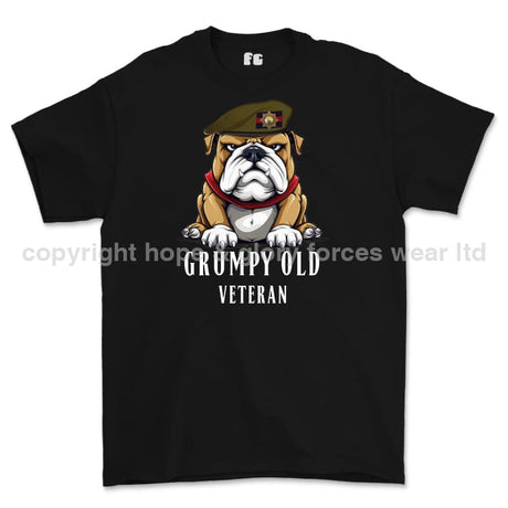 Grumpy Old Coldstream Guards Veteran Printed T-Shirt - Black